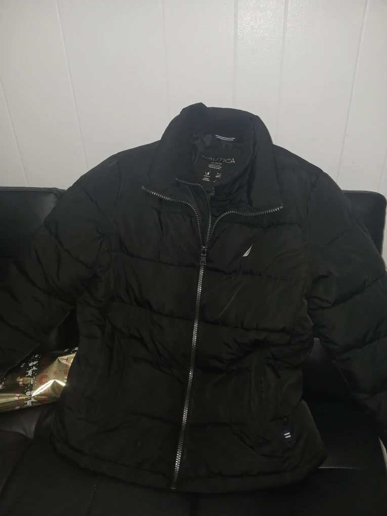 Nautica Black Puffer Jacket - Size M - photo 3