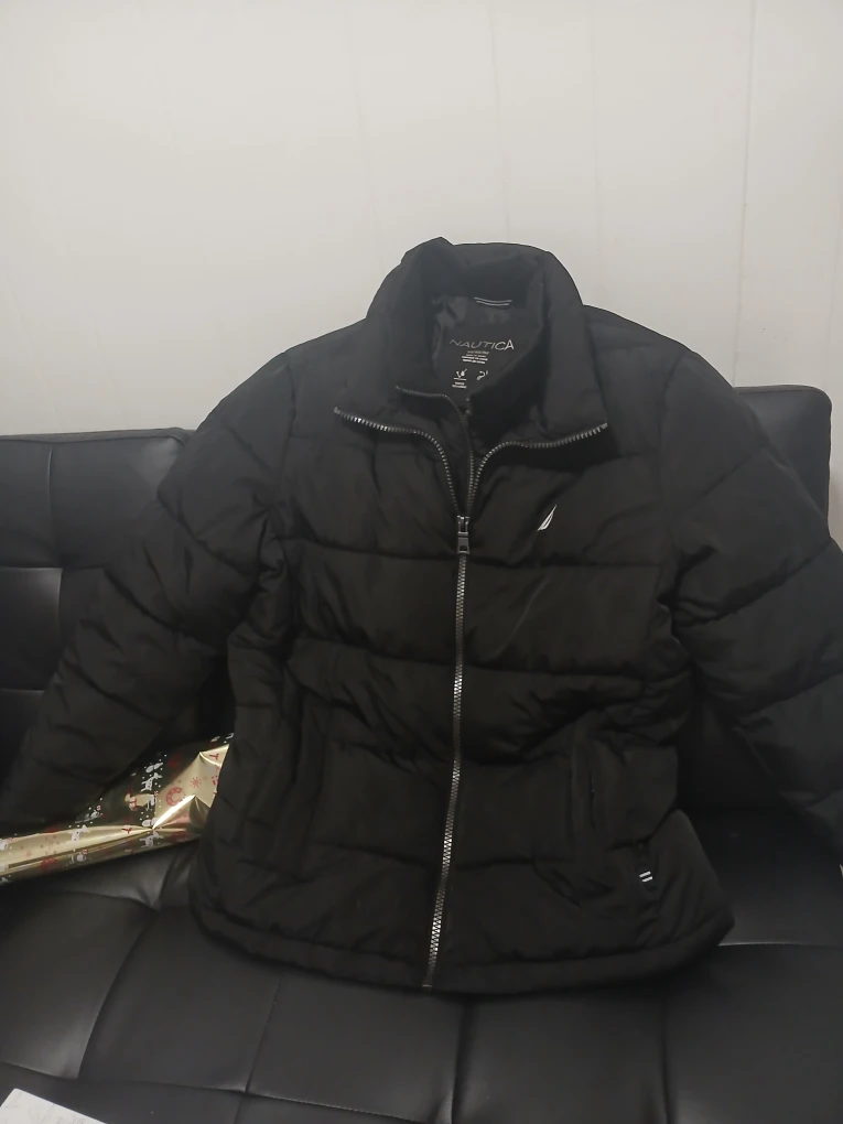 Nautica Black Puffer Jacket - Size M - photo 4