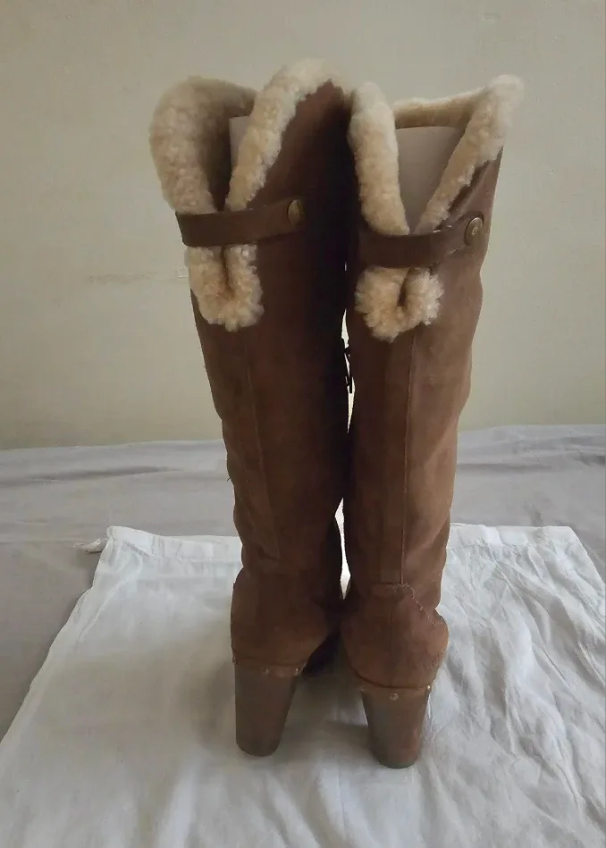 UGG Brown Suede Knee High Boots image indicator(3)