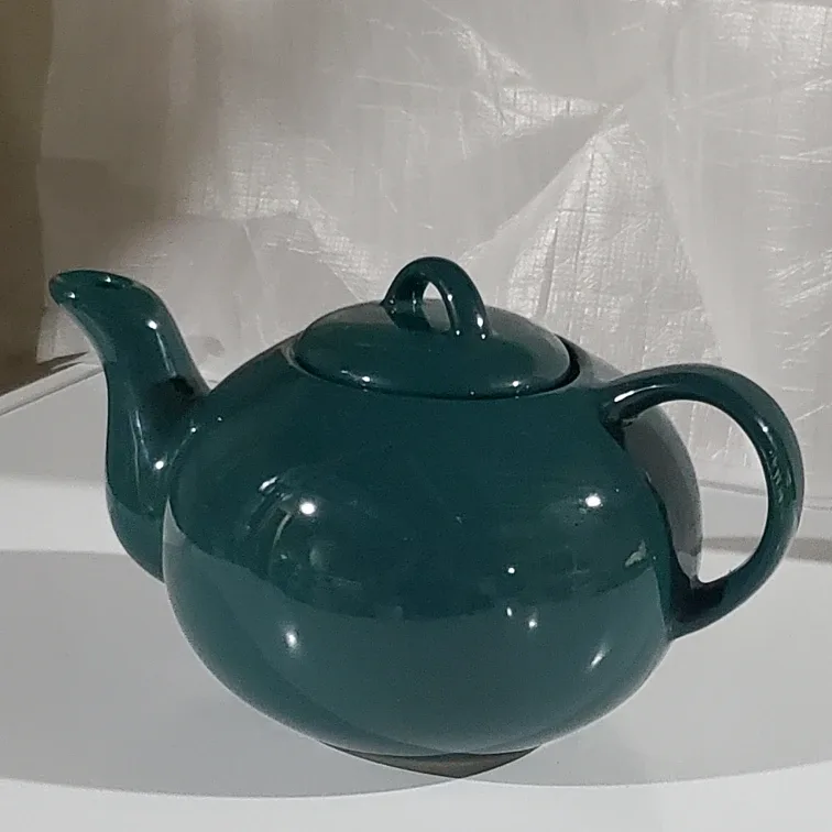 Green Ceramic Teapot