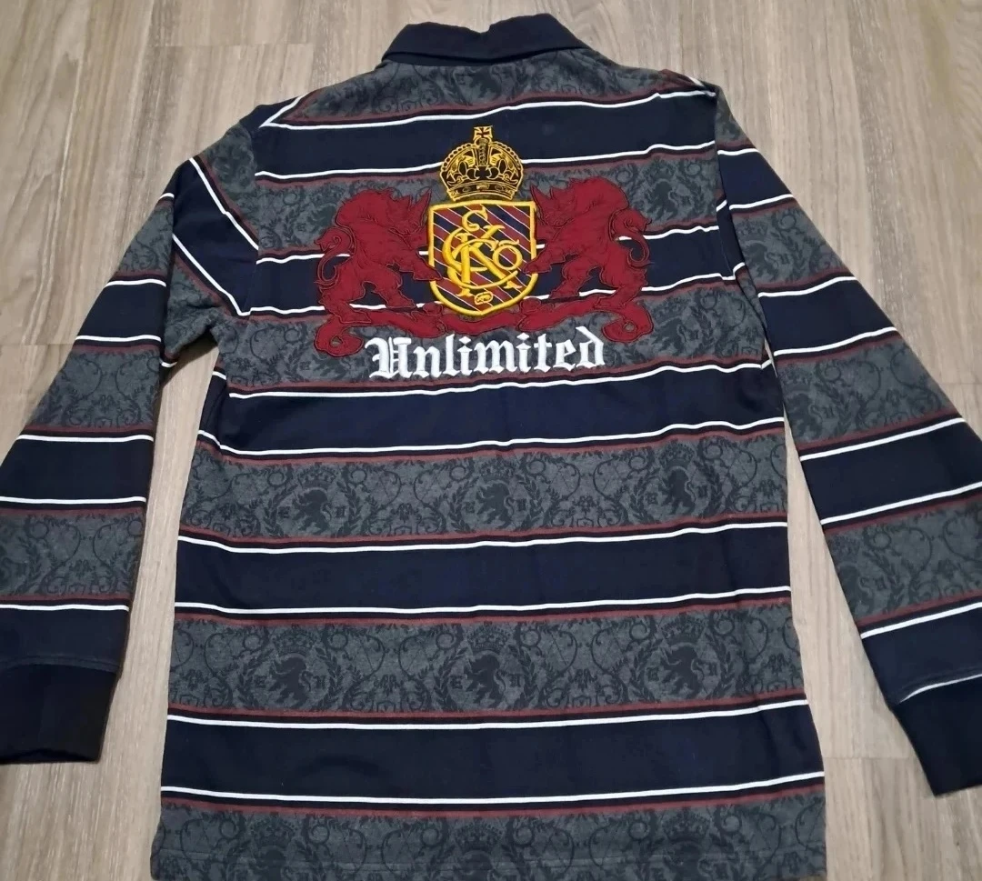 Ecko Unlimited Striped Long Sleeve Polo Shirt - photo 2