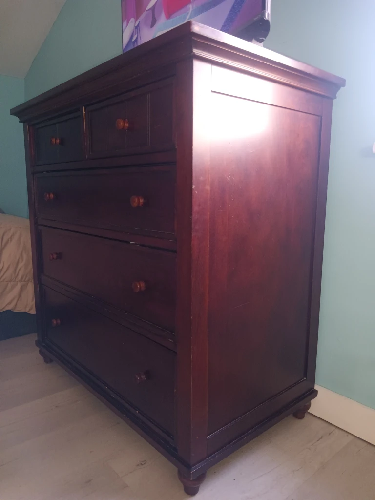 Wooden 5-Drawer Dresser - photo 2