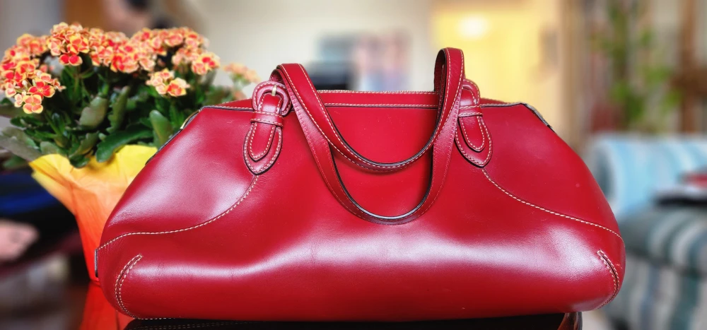 Cole Haan Red Leather Handbag