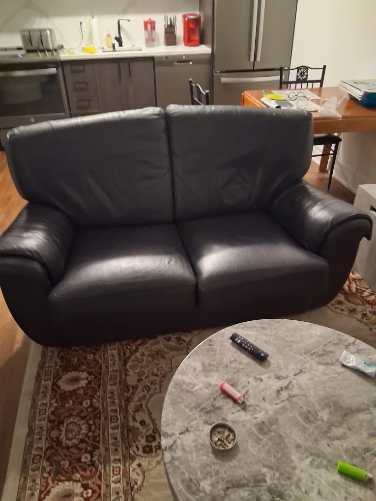 Leather Loveseat - Great Condition! Open to offers - photo 2