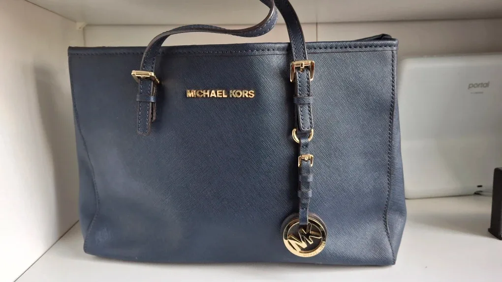 Michael Kors Navy Blue Tote Bag