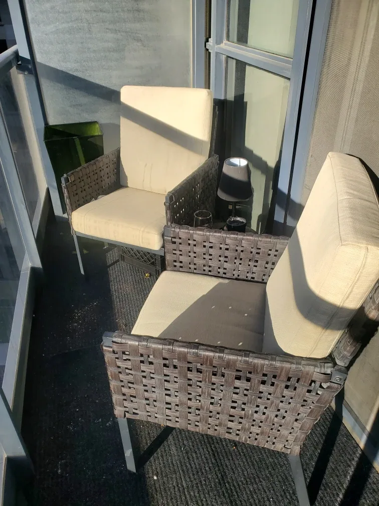Two patio chairs