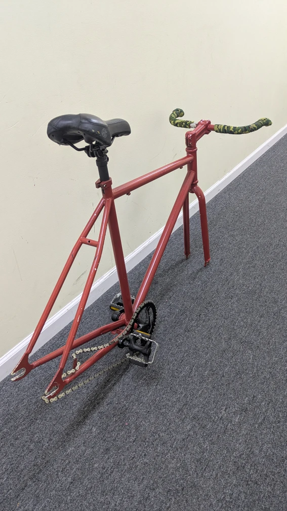 Red 54cm Fixie Bike Bicycle frame - photo 4