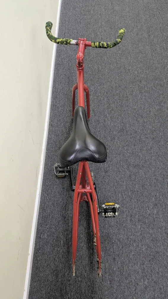 Red 54cm Fixie Bike Bicycle frame image indicator(6)