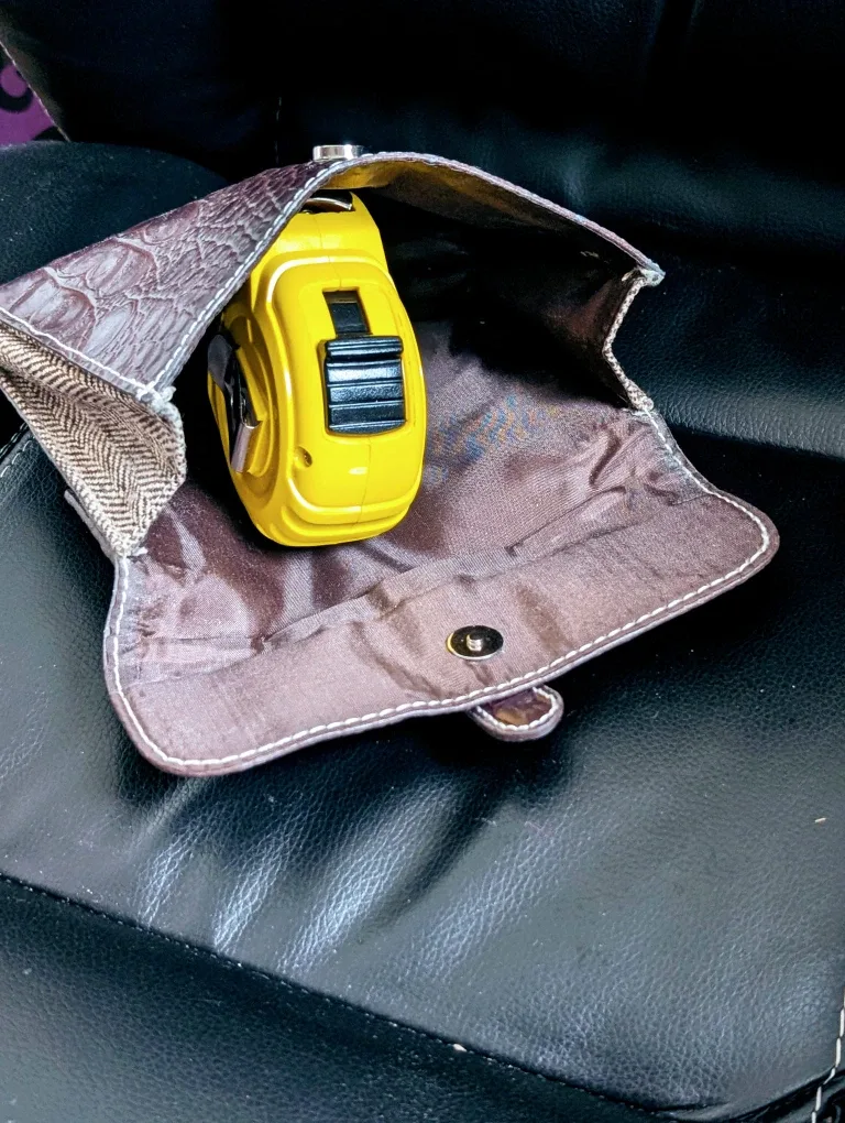 Brown Croc Print Wallet or bag on the belt image indicator(4)