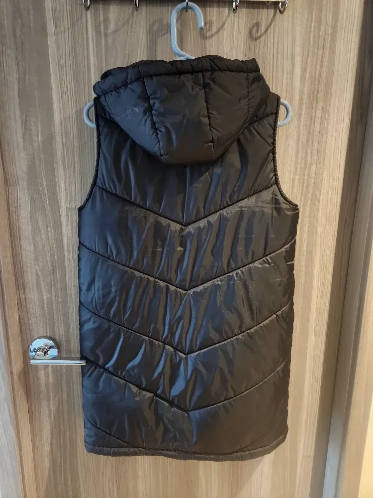 Long Hooded Puffer Vest - size XS image indicator(2)