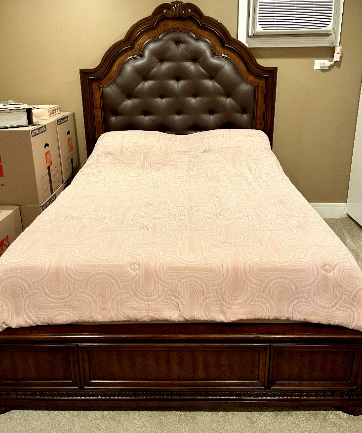 Wooden Bed Frame and Dresser
