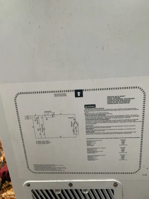 Frigidaire 24.8 Cu. Ft. White Chest Freezer image indicator(3)
