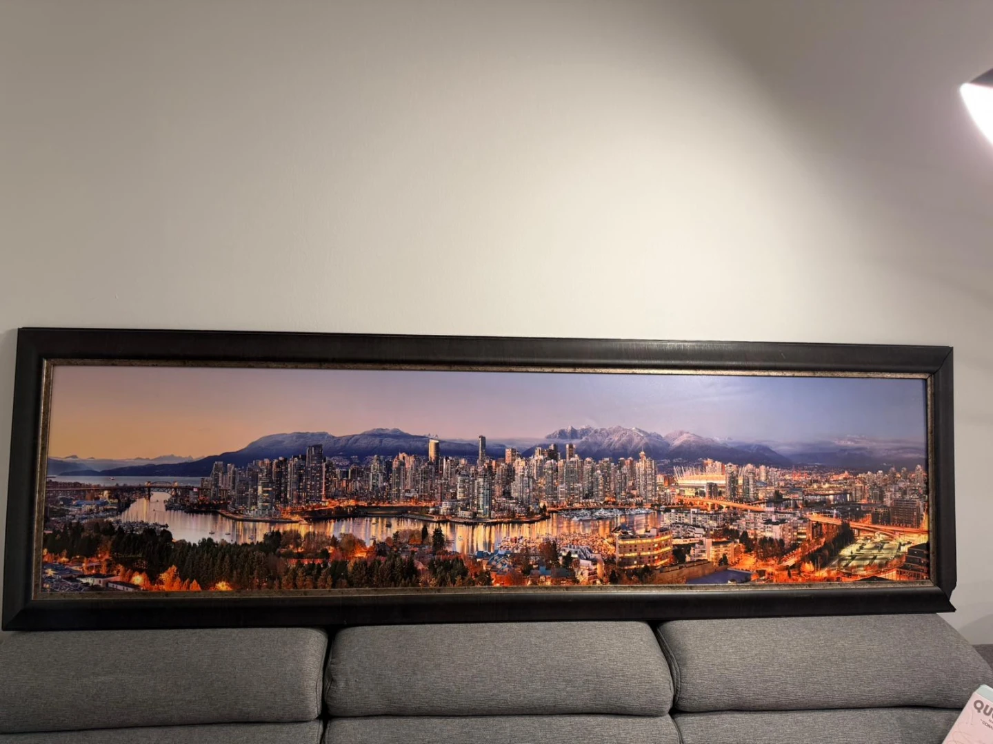 Framed Vancouver Skyline Panorama