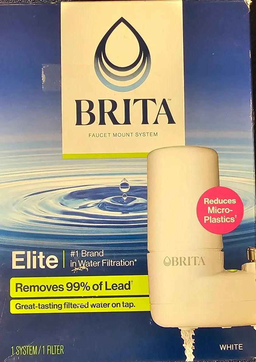 BNIB-Brita Faucet Mount Water Filter System - White