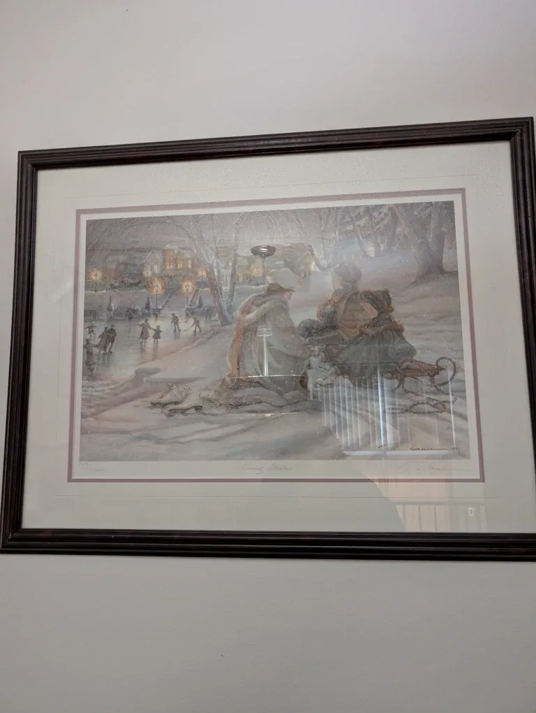 "Evening Skaters" by Romance, 1995 Framed Print image indicator(2)