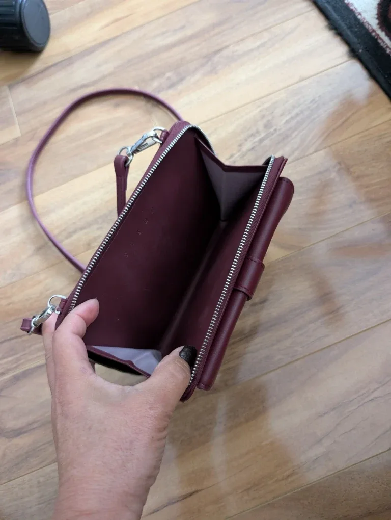 Matt & Nat Burgundy Crossbody Bag image indicator(2)