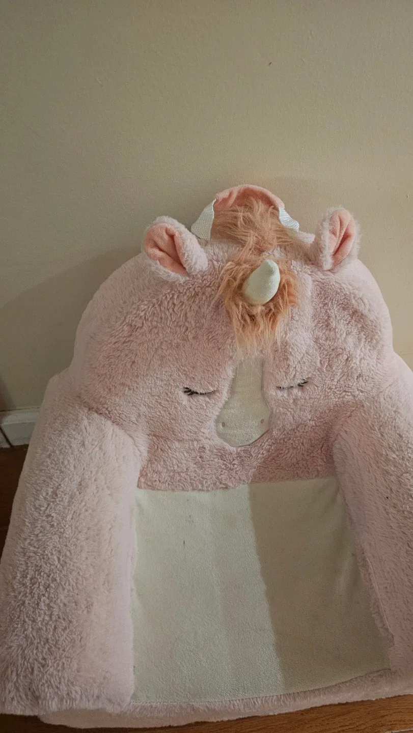 Pink Unicorn Plush Kids Armchair 🥕 image indicator(3)
