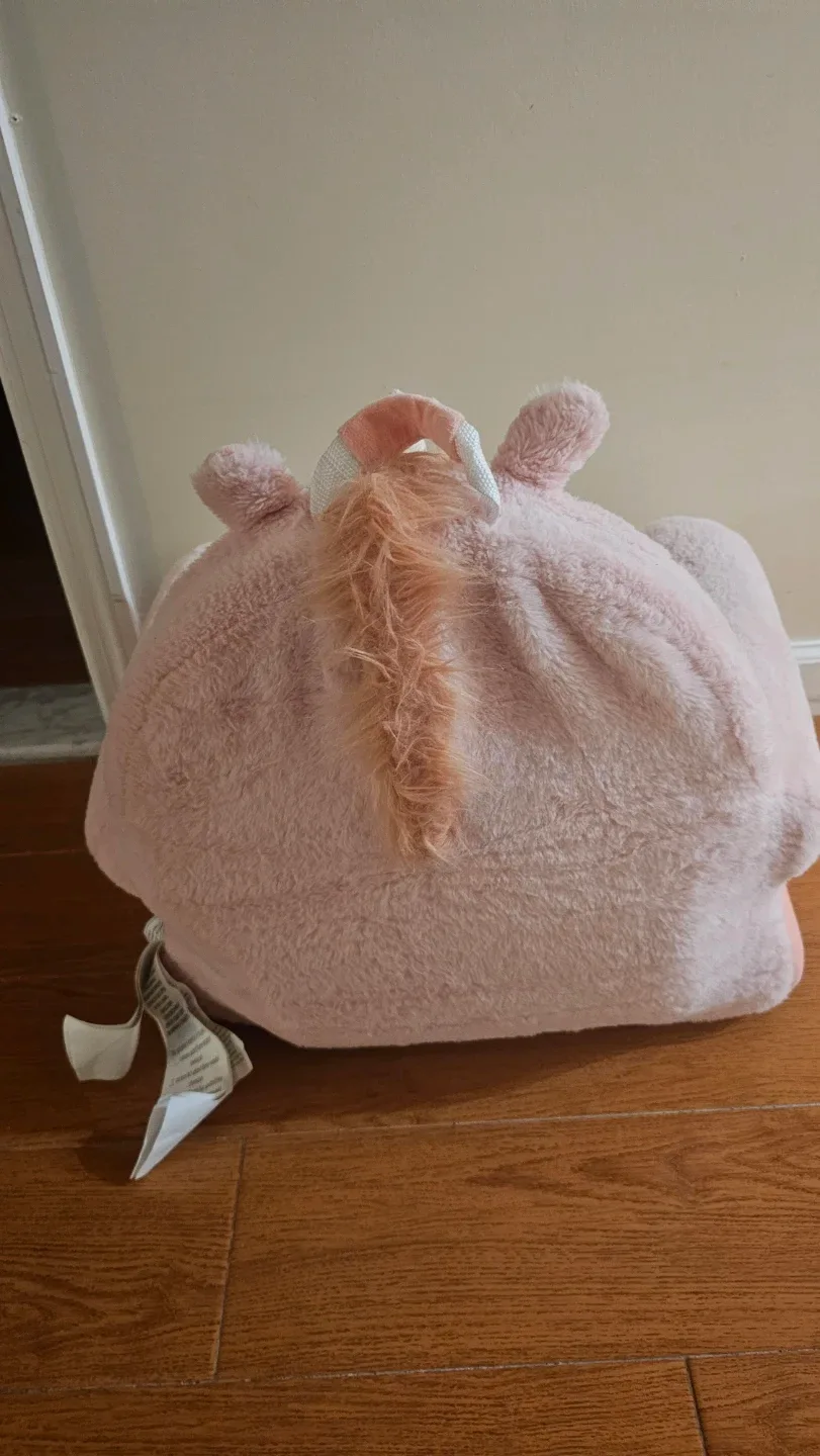 Pink Unicorn Plush Kids Armchair 🥕 image indicator(4)