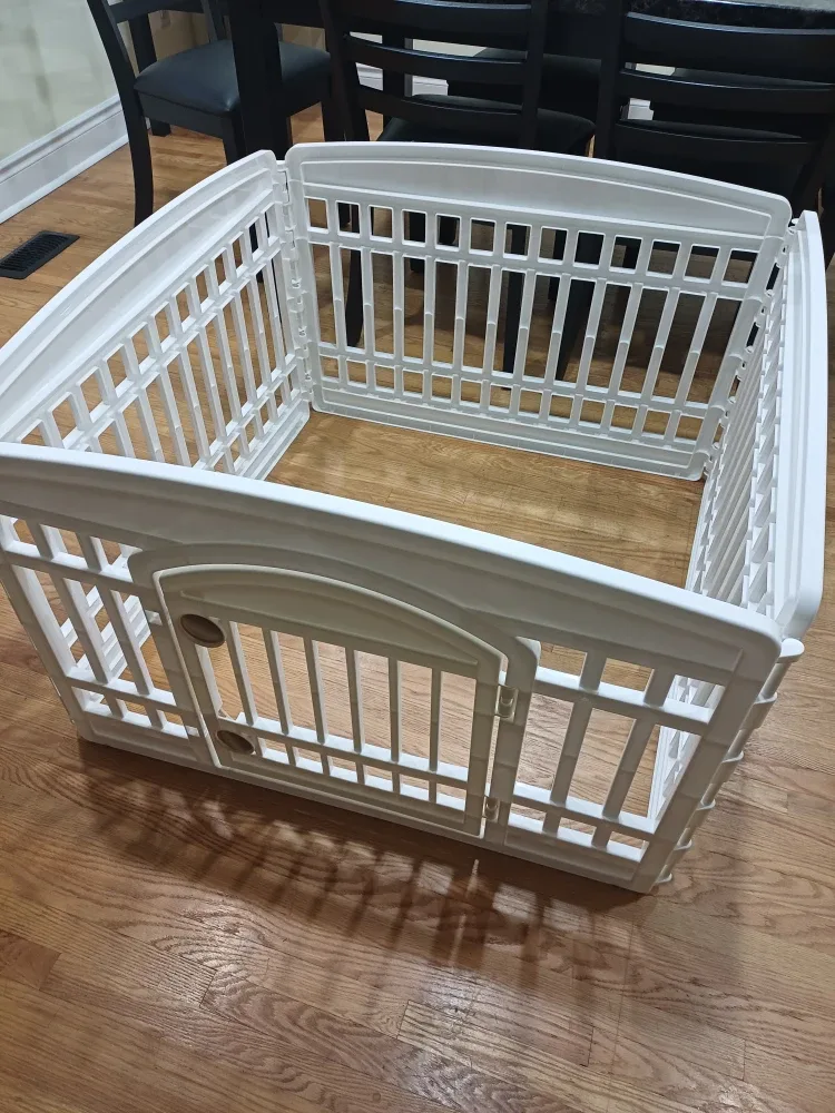 White Foldable Dog Playpen- Brand new image indicator(7)