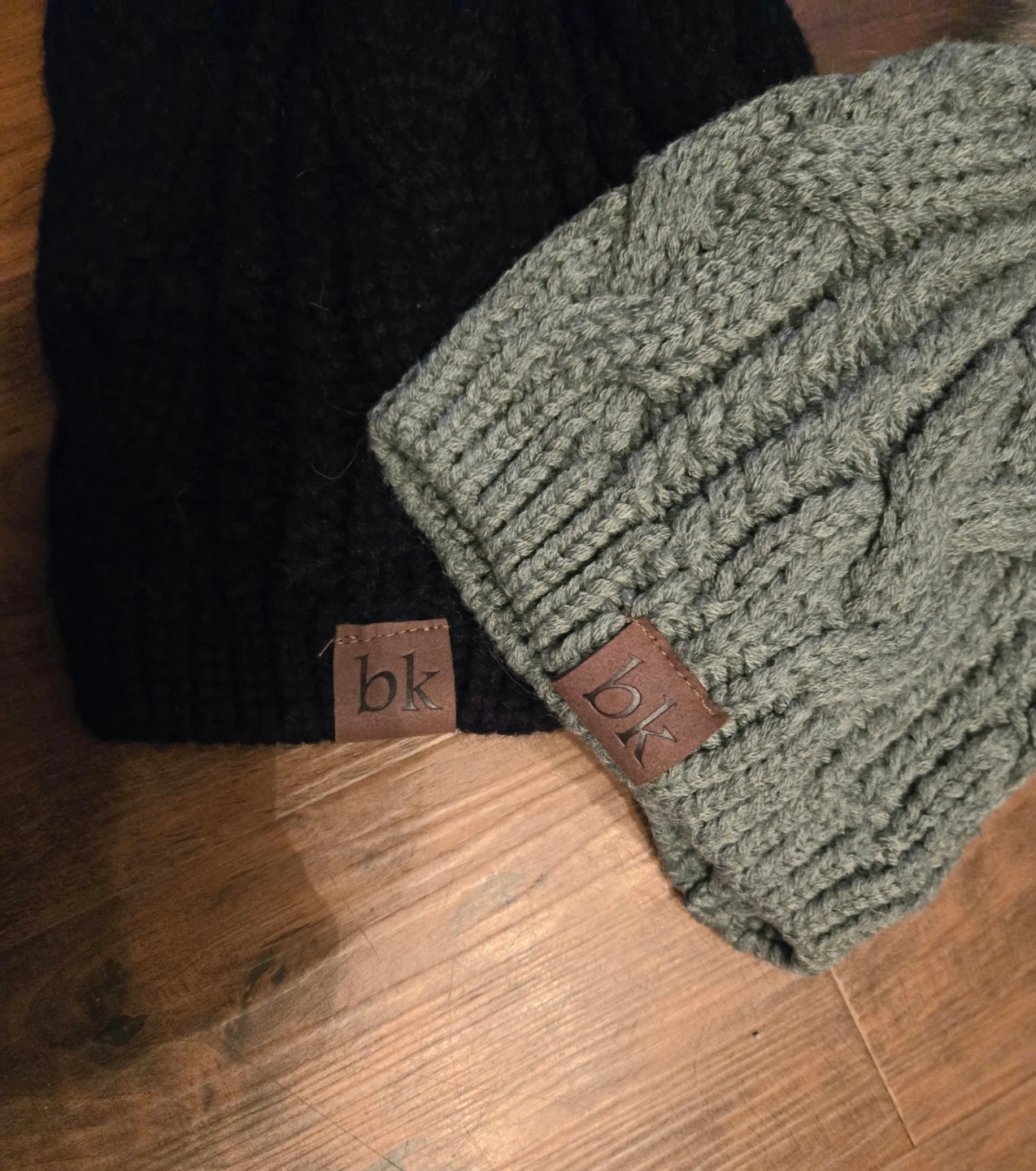 2 Beanies with Faux Fur Pom-Poms - photo 2