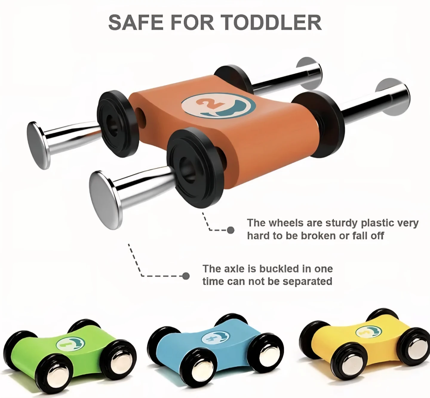 Top Bright Wooden Motor& Senses Car Race Track-Racer - photo 5