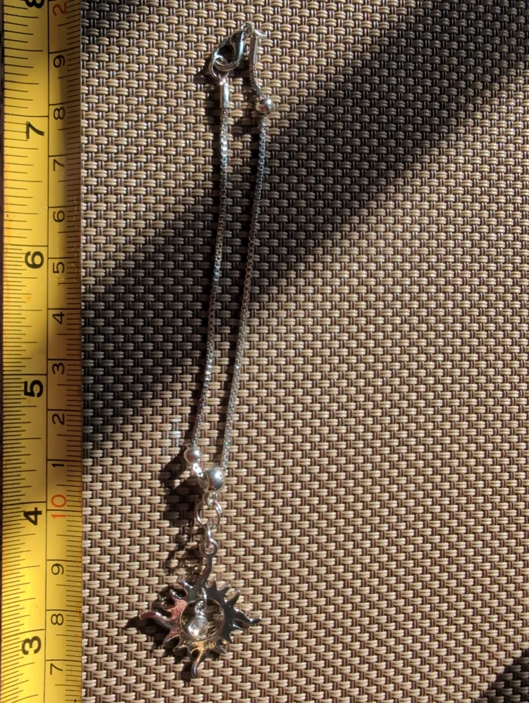 Silver-tone Sun Pendant Necklace - photo 2