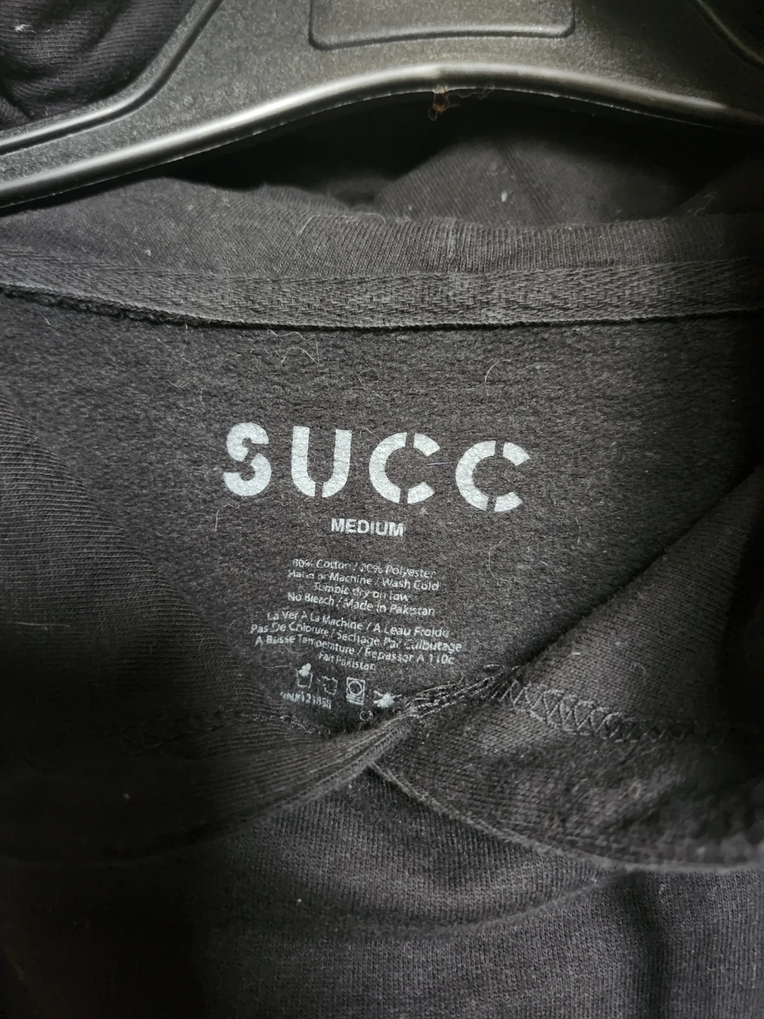 SUCC Black Hoodie - Size Medium - photo 2
