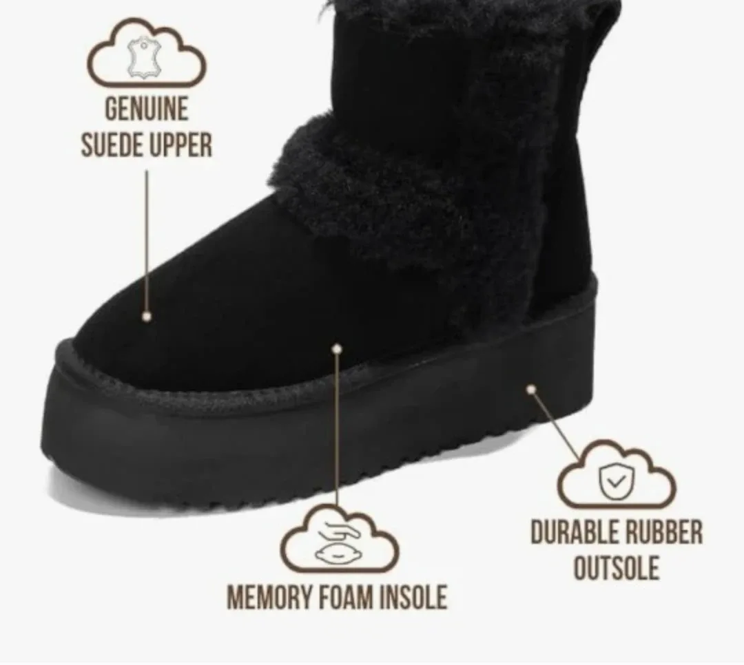 Project Cloud Women's Platform Boots  Size : 10