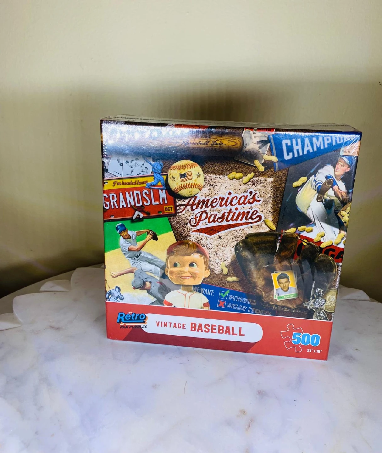 Retro Fan Puzzles Vintage Baseball 500 pc
