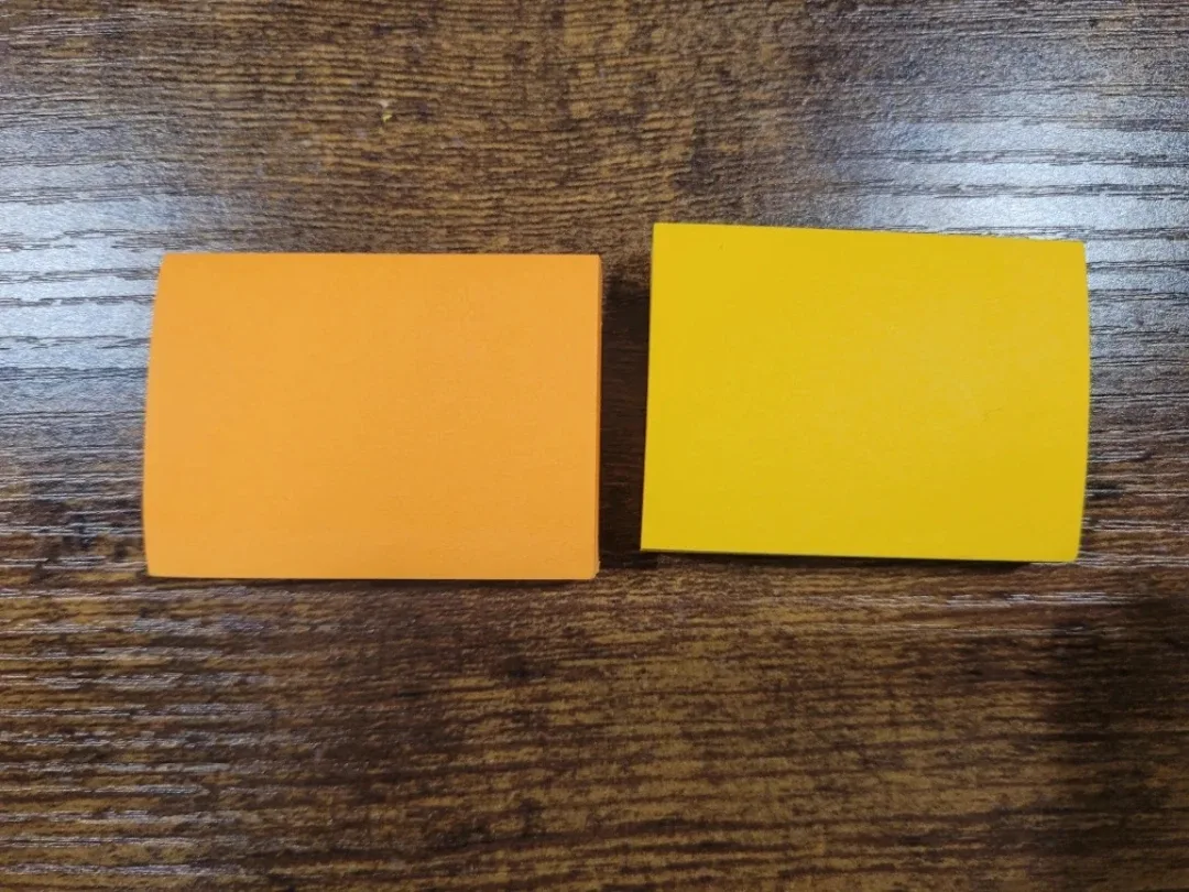 Two Post-it Note Packs, Orange & Yellow