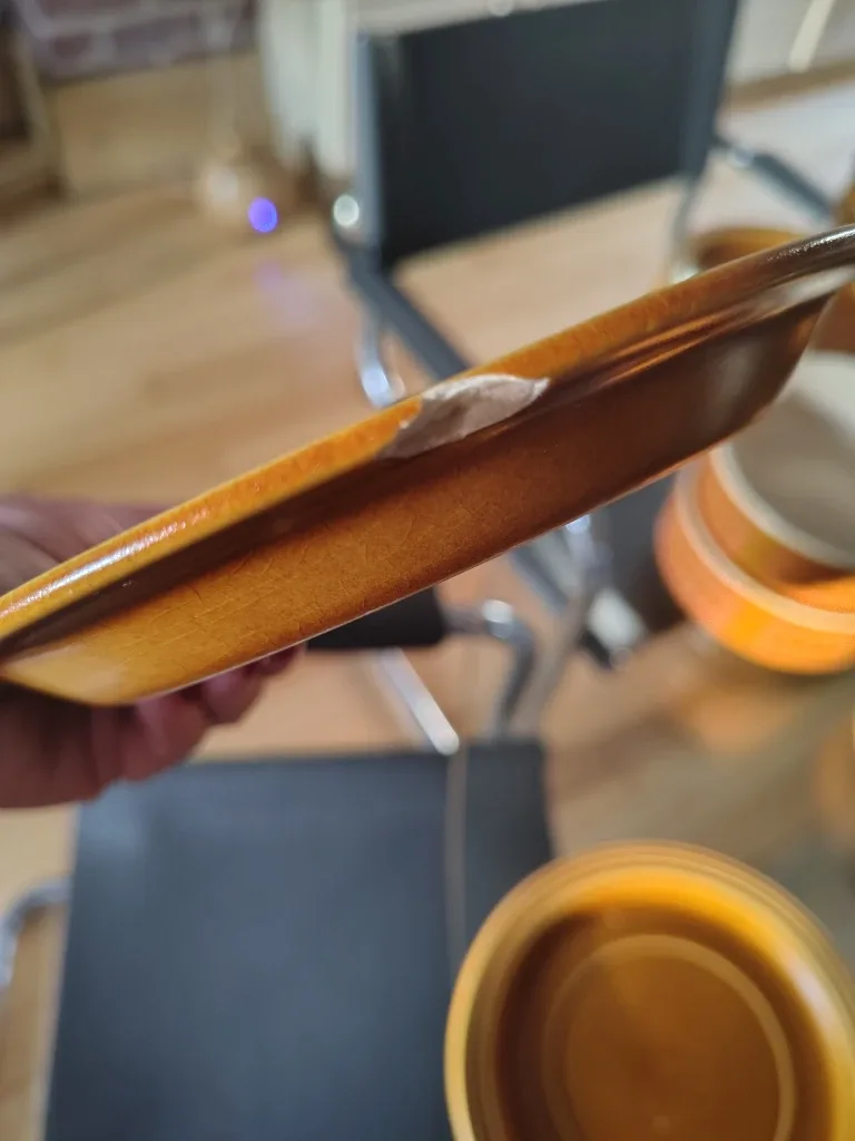 Vintage 1970s Hornsea England Saffron Dinnerware - 27 Piece Lot image indicator(9)