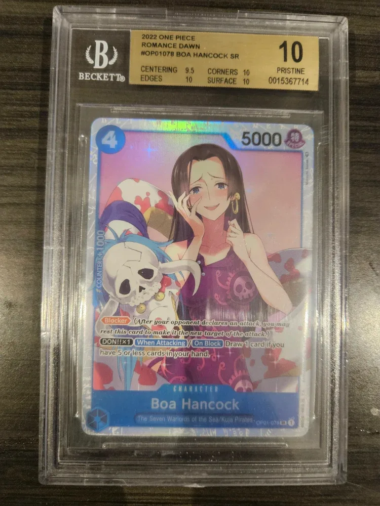 One Piece Romance Dawn Trading Card - Beckett Grade 10