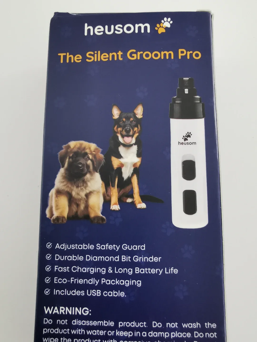 Heusom Silent Groom Pro Pet Nail Grinder - New image indicator(4)