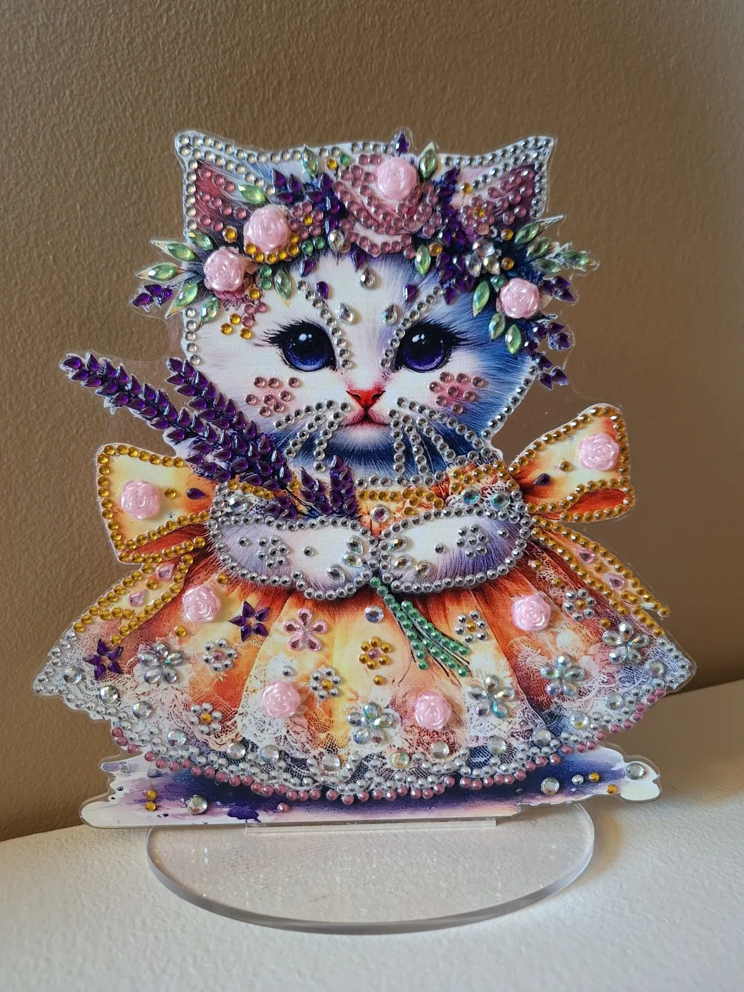 Acryllic Retty Kitten Diamond Art