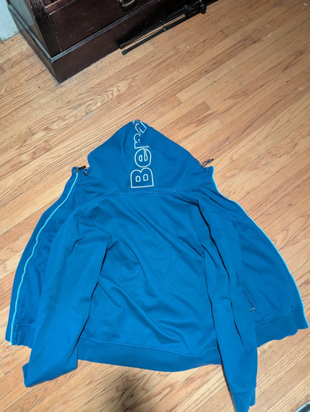 Bench. XL Blue Zip-Up Hoodie image indicator(2)