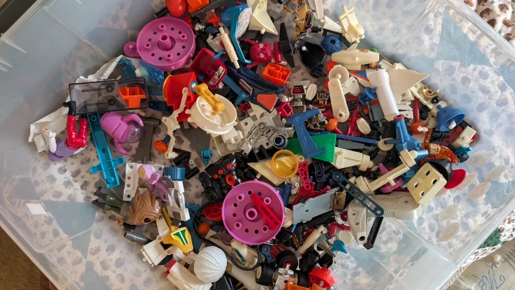 Vintage 80s Micronauts Toy Lot - Parts & Pieces image indicator(10)