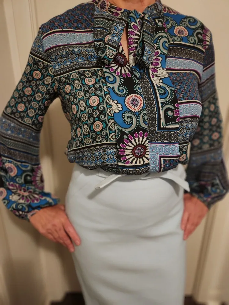 SANDRA ANGELOZZI Patterned t  Blouse