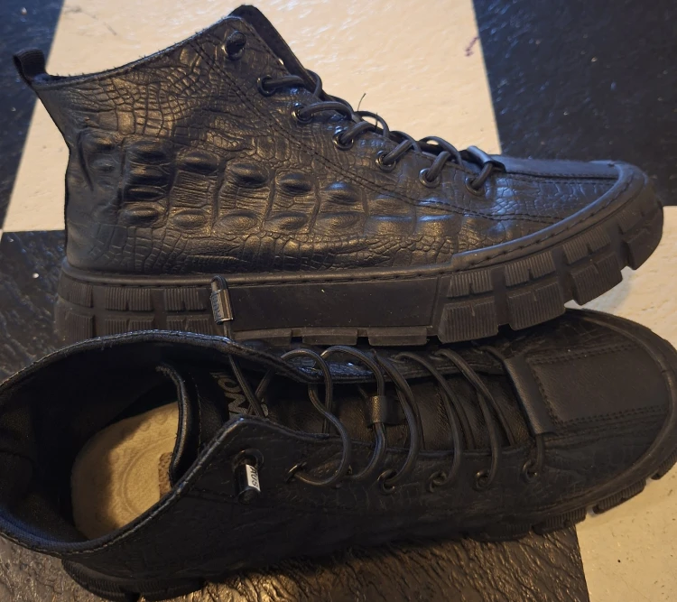 Haus of JR Black Crocodile Leather Boots - photo 3
