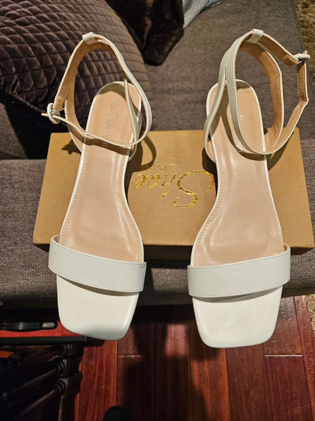 Shoe Lane Melina White Sandals - Size 11 image indicator(2)