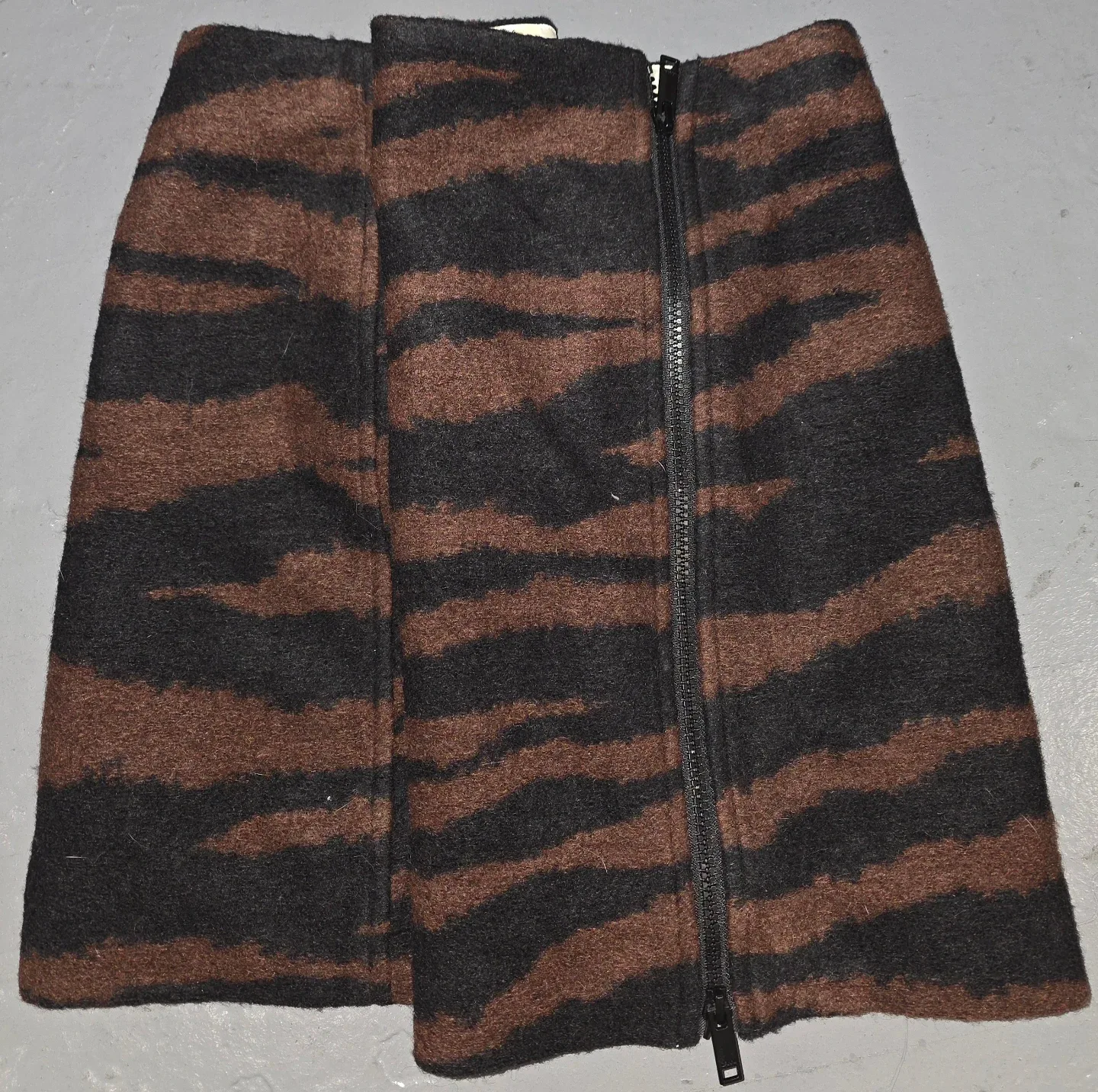 Ganni Brown Zebra Print Mini Skirt image indicator(3)