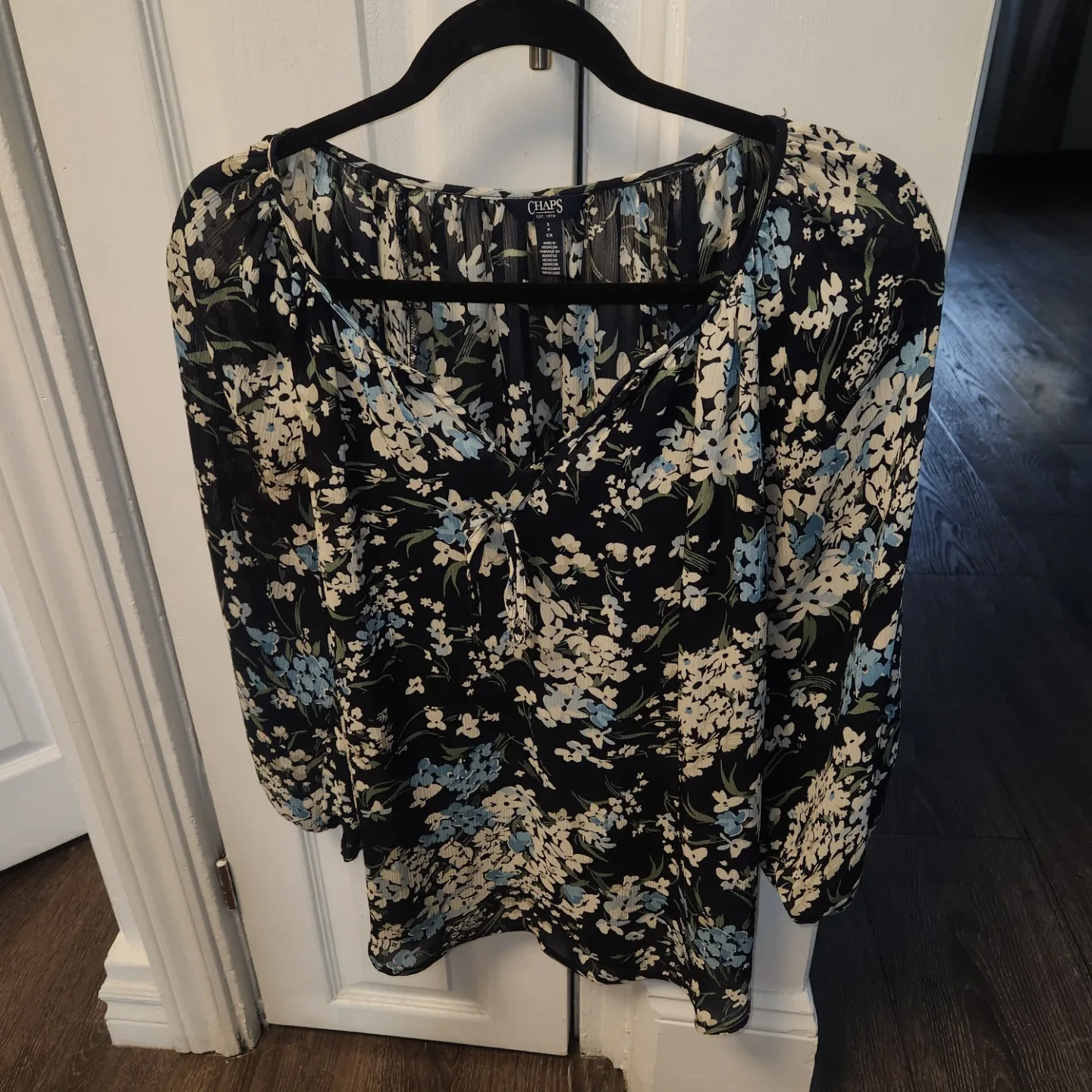 Chaps Floral Blouse - Size S