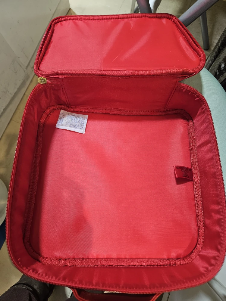 Red Studded Handle Makeup/Cosmetic Case - photo 5