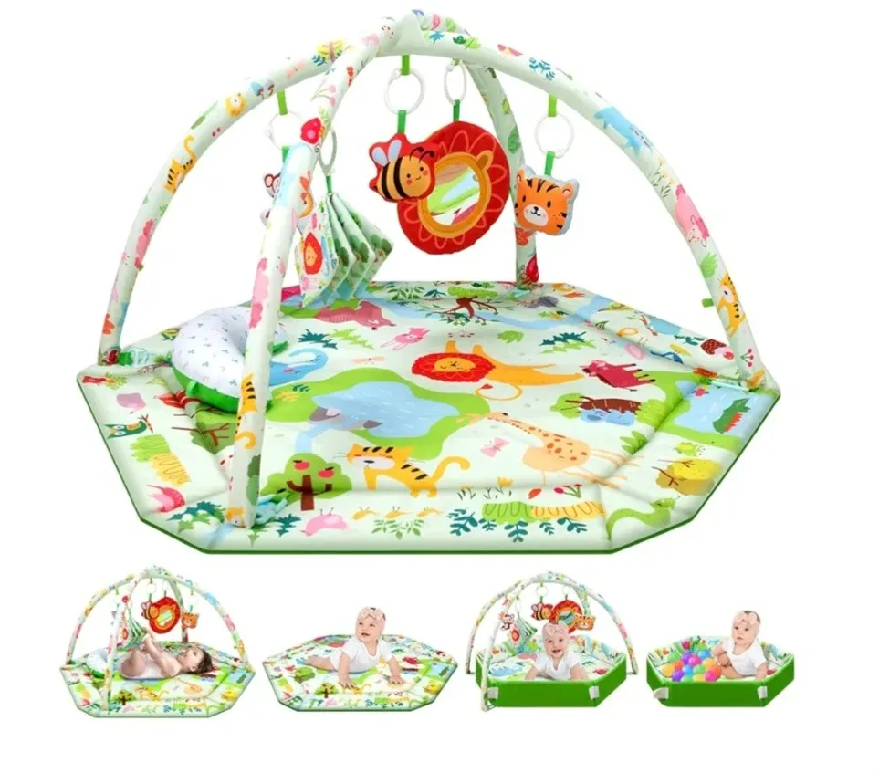 Baby Play Gym Mat with Detachable Accessories image indicator(2)