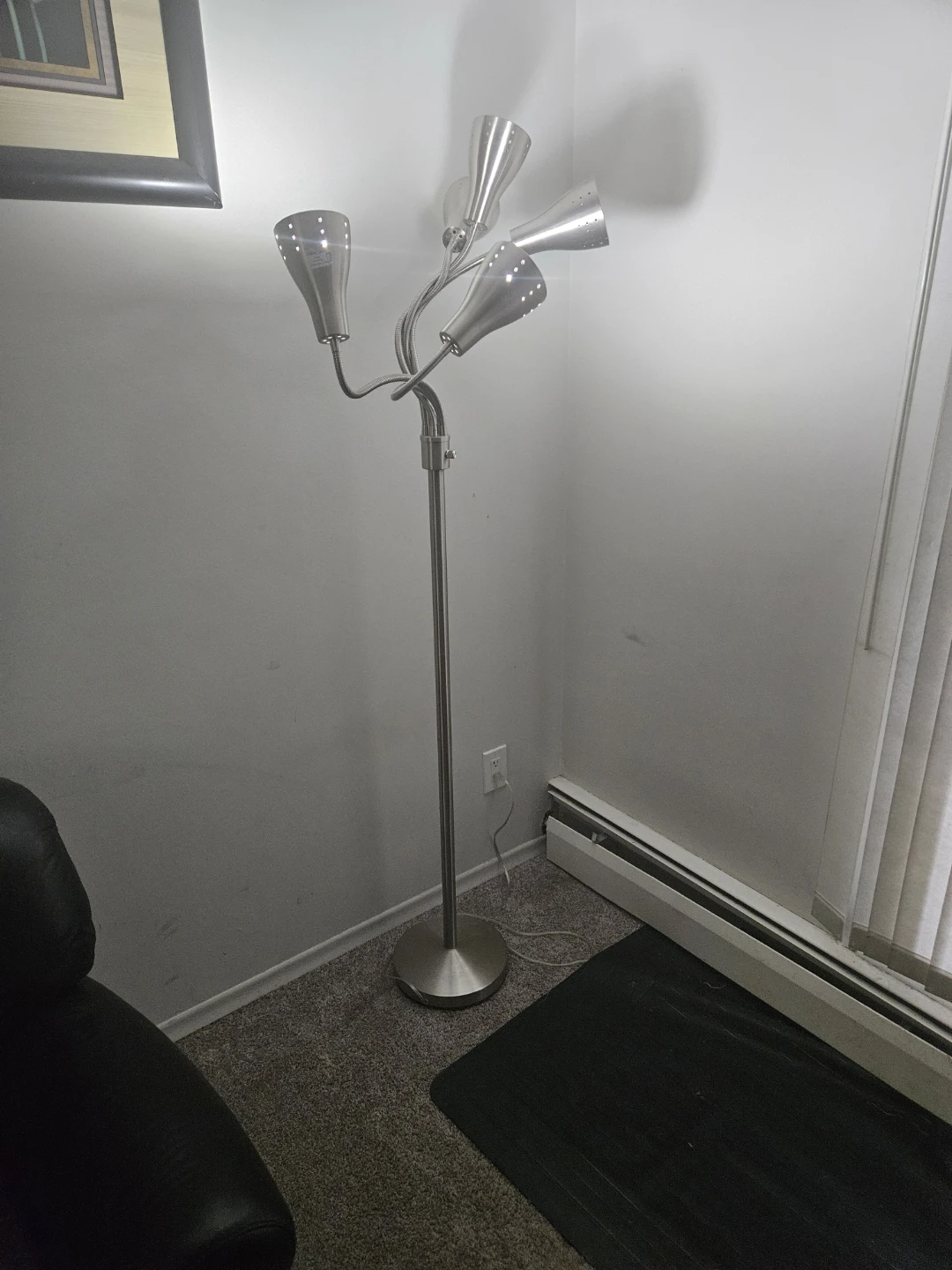 Silver Floor Lamp