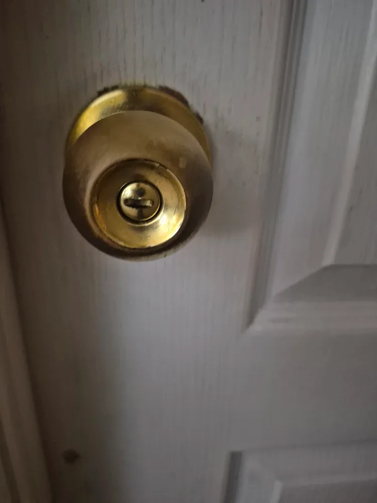 Gold door knob
