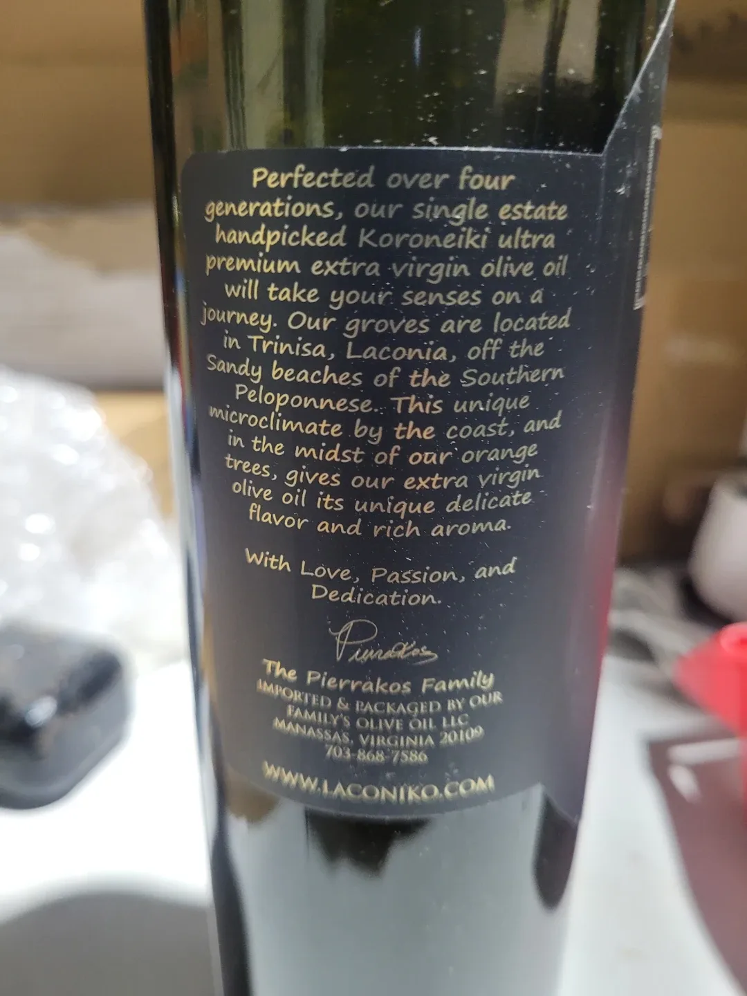 Laconiko Olio Nuovo Limited Reserve Olive Oil image indicator(5)