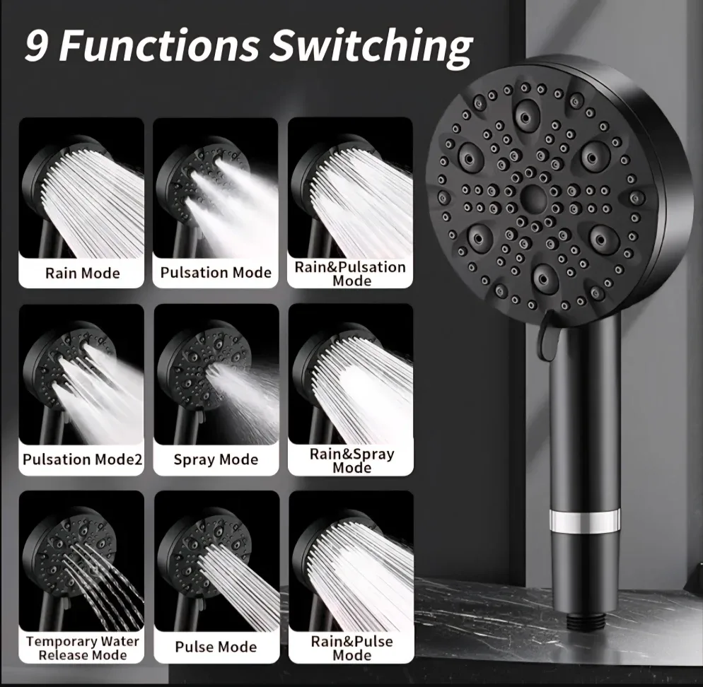 BNIB SELLO 9-Function Filtered Shower Head image indicator(5)