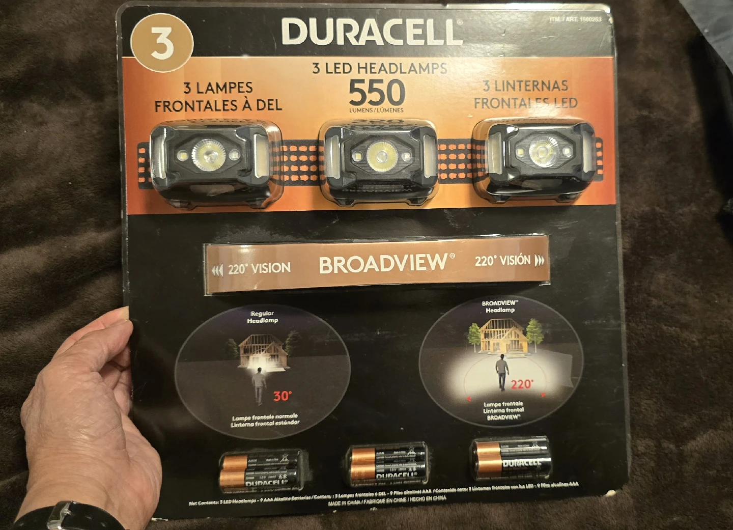 New Duracell Broadview 3 LED Headlamps