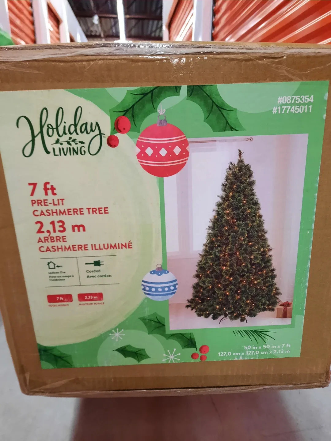 Holiday living 7 foot CASHMERE PRE-LIT CHRISTMAS 🎄 TREE