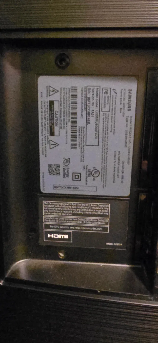 Samsung 55" 4K UHD Smart TV